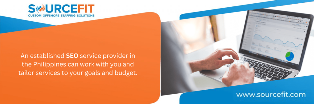 Outsource to SEO Experts in the Philippines pull quote on goals and budget