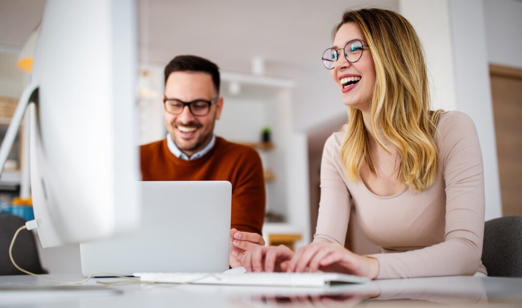 Happy content writers — Top BPO Solutions | Outsourcing Services In The Philippines