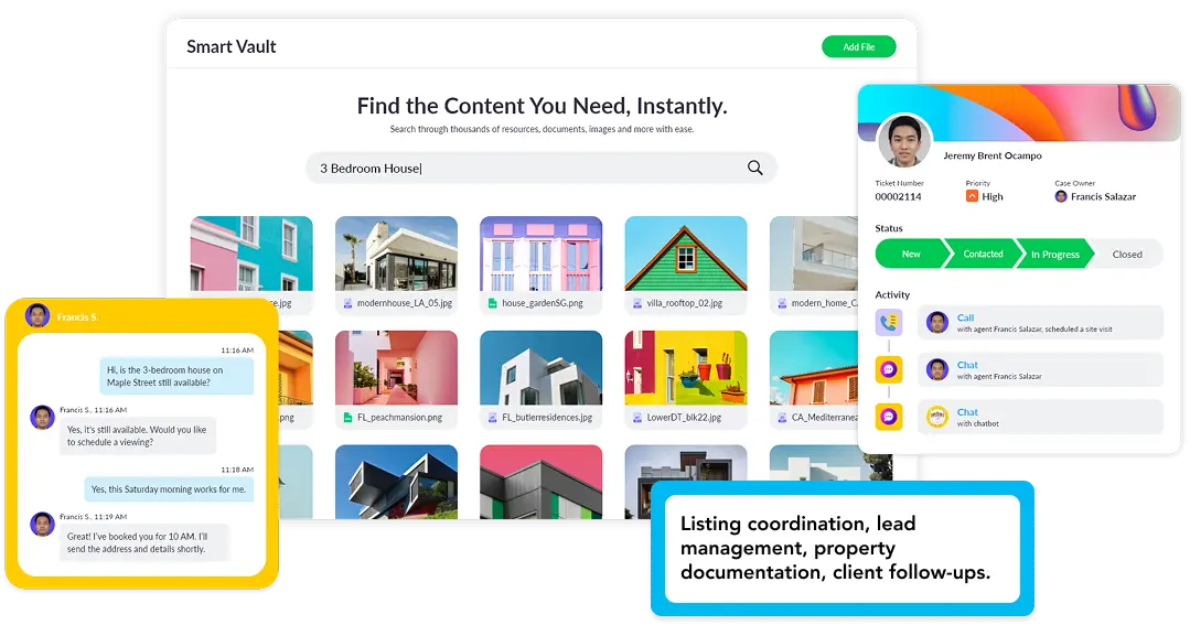 AI process automation for real estate listings, RFPs, and client management