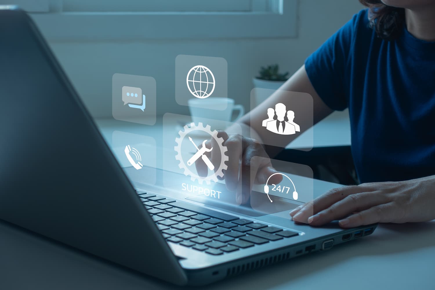 Enterprise IT service desk operations for a national managed services provider