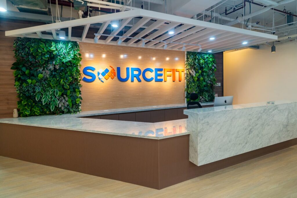 Sourcefit reception area — Business process outsourcing & offshore staffing | Sourcefit