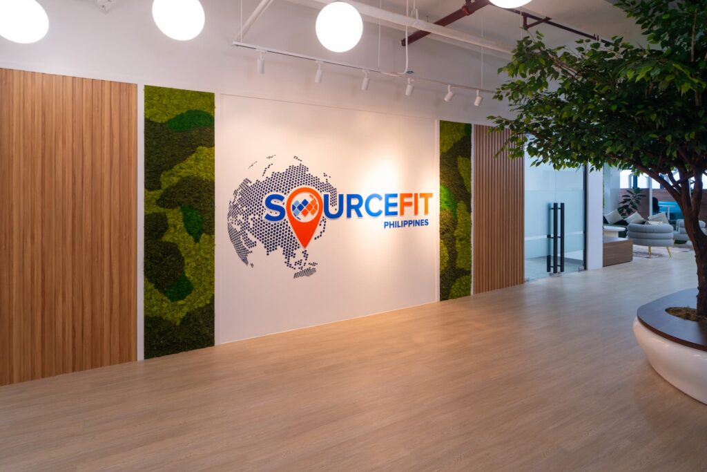 Sourcefit reception area — Offshore Staffing & BPO Across 6 Countries