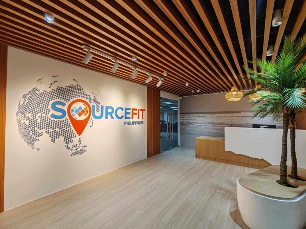 Sourcefit office lobby — Offshore Staffing & BPO Across 6 Countries