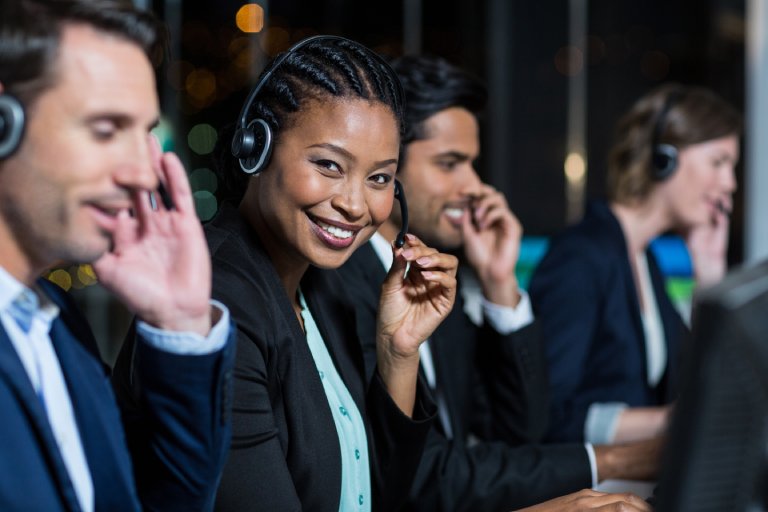 Telecom support team assisting subscribers: Offshore Staffing & BPO Across 6 Countries