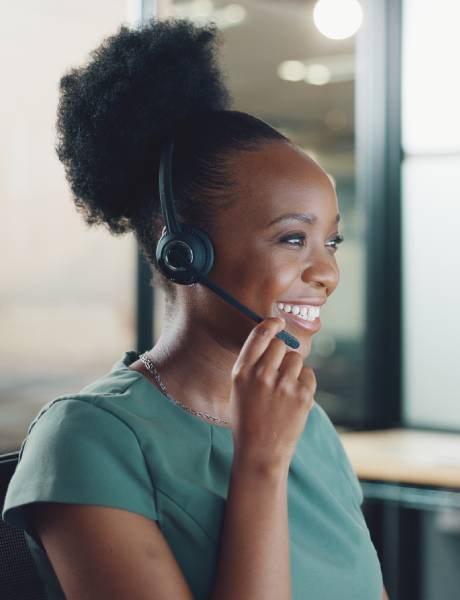 Telecom support specialist speaking with subscriber: Offshore Staffing & BPO Across 6 Countries